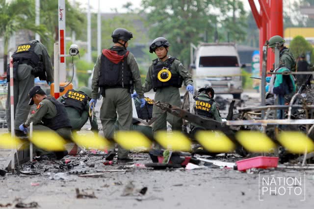 จนท.EODตรวจสอบที่เกิดเหตุ"คาร์บอม ปัตตานี"หาหลักฐานเพิ่ม
