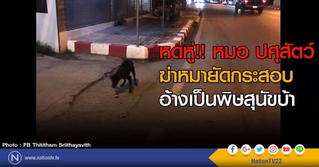 หดหู่!! หมอ ปศุสัตว์ ฆ่าหมายัดกระสอบ อ้างเป็นพิษสุนัขบ้า หดหู่!! หมอ ปศุสัตว์ ฆ่าหมายัดกระสอบ อ้างเป็นพิษสุนัขบ้า