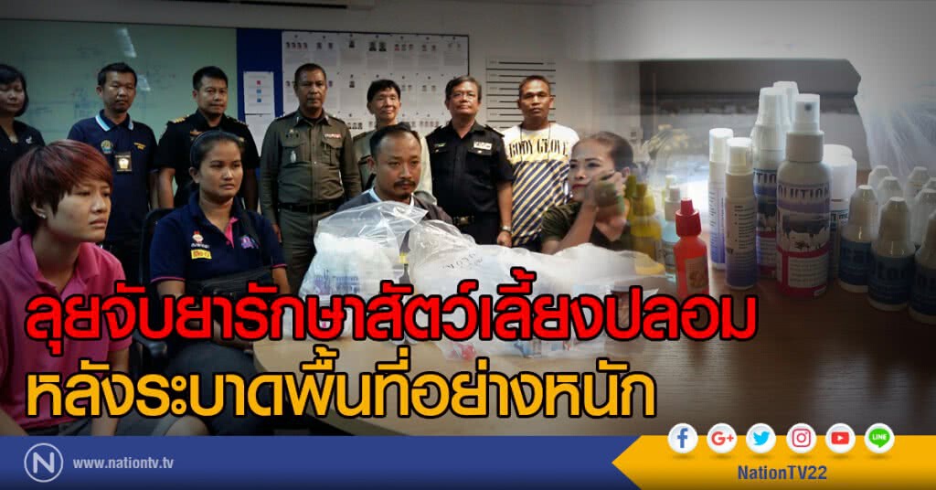 ลุยจับยารักษาสัตว์เลี้ยงปลอม
หลังระบาดพื้นที่อย่างหนัก ลุยจับยารักษาสัตว์เลี้ยงปลอม
หลังระบาดพื้นที่อย่างหนัก