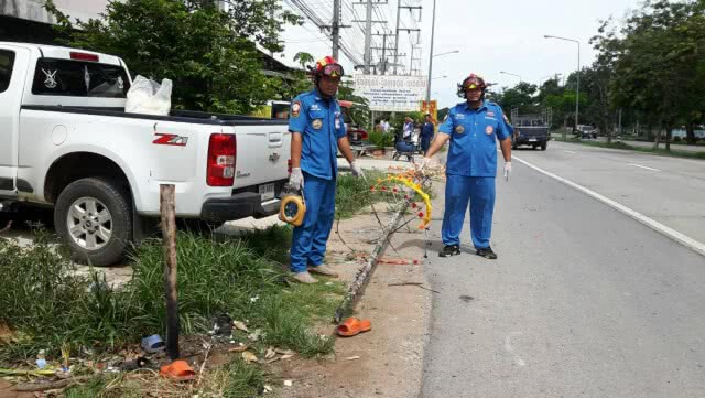 ยกฉัตรงานบวชพลาดถูกสายไฟฟ้าแรงสูงช็อตดับ 2 สาหัส 2