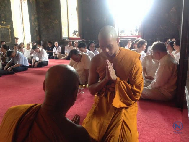 "เกรท-วรินทร" บวชทดแทนคุณพ่อแม่
ได้ฉายาทางธรรม "ชวินโท"