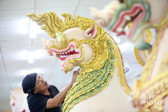 ภาพรวมพระเมรุมาศคืบหน้าแล้วเสร็จกว่า 52 %