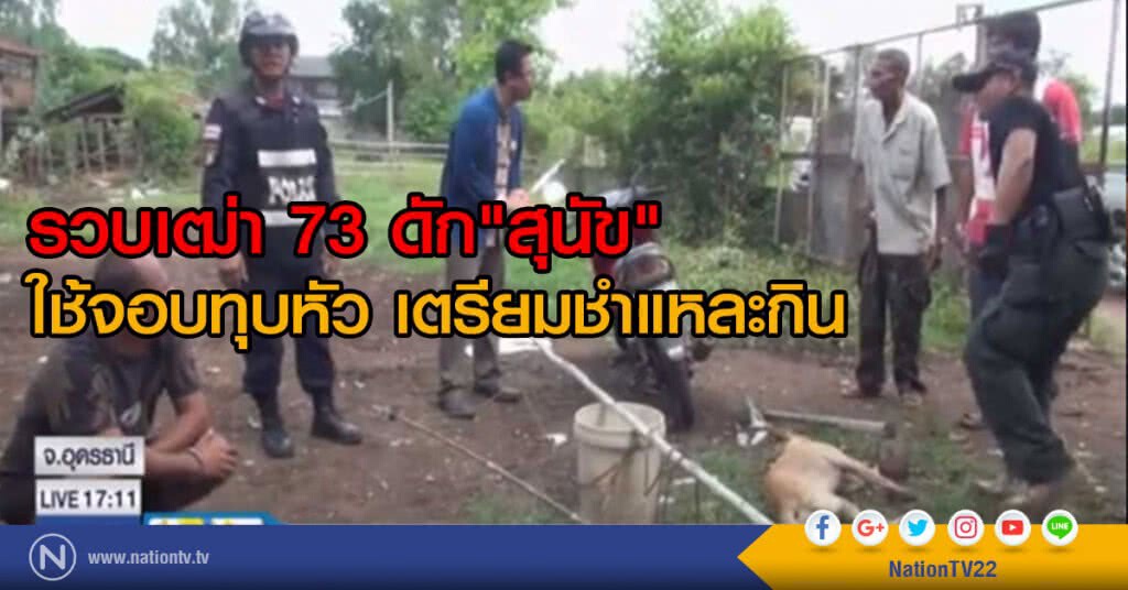 รวบเฒ่า 73 ดักสุนัขใช้จอบทุบหัว เตรียมชำแหละกิน