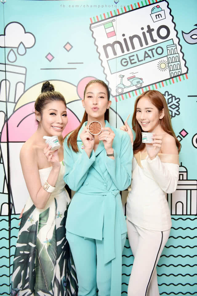 เปิดตัว ไอศกรีม Minito Gelato ของสาวสวย น้องมิ้น ชาลิดา พบปะพูดคุยกับ Blogger สายอาหาร