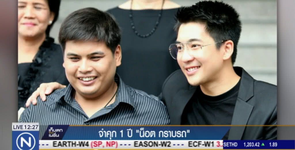 ศาลพิพากษาจำคุก "น็อต กราบรถ" 1 ปี แต่รอลงอาญา ศาลพิพากษาจำคุก "น็อต กราบรถ" 1 ปี แต่รอลงอาญา