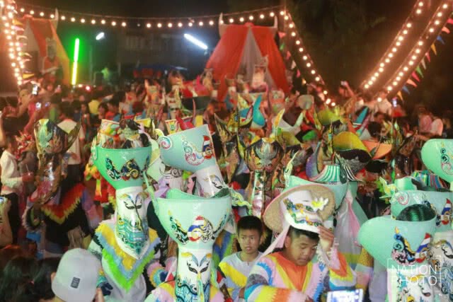 งานสืบสานประเพณีบุญหลวงและการละเล่นผีตาโขน วัดโพธิ์ศรี