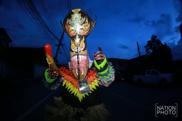 งานสืบสานประเพณีบุญหลวงและการละเล่นผีตาโขน วัดโพธิ์ศรี