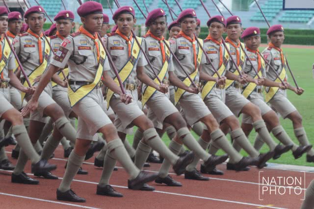 พระองค์โสม เสด็จแทนพระองค์ ในพิธีทบทวนคำปฏิญาณและสวนสนามลูกเสือ
