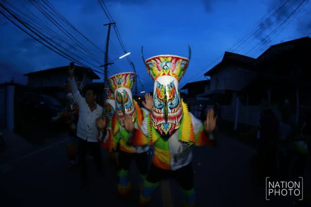 งานสืบสานประเพณีบุญหลวงและการละเล่นผีตาโขน วัดโพธิ์ศรี