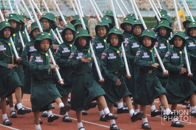 พระองค์โสม เสด็จแทนพระองค์ ในพิธีทบทวนคำปฏิญาณและสวนสนามลูกเสือ