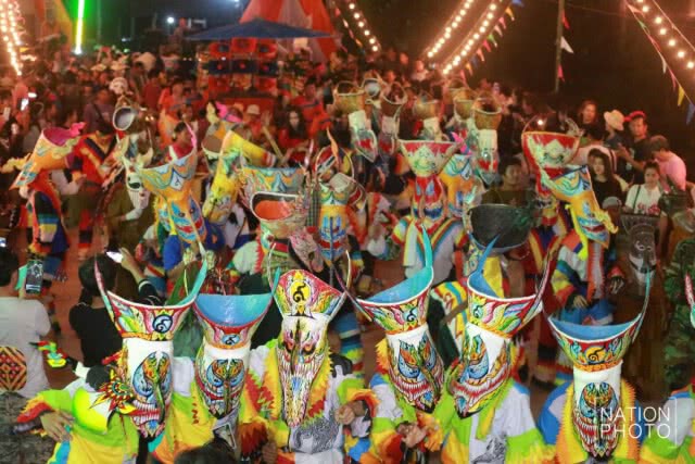 งานสืบสานประเพณีบุญหลวงและการละเล่นผีตาโขน วัดโพธิ์ศรี