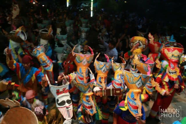 งานสืบสานประเพณีบุญหลวงและการละเล่นผีตาโขน วัดโพธิ์ศรี
