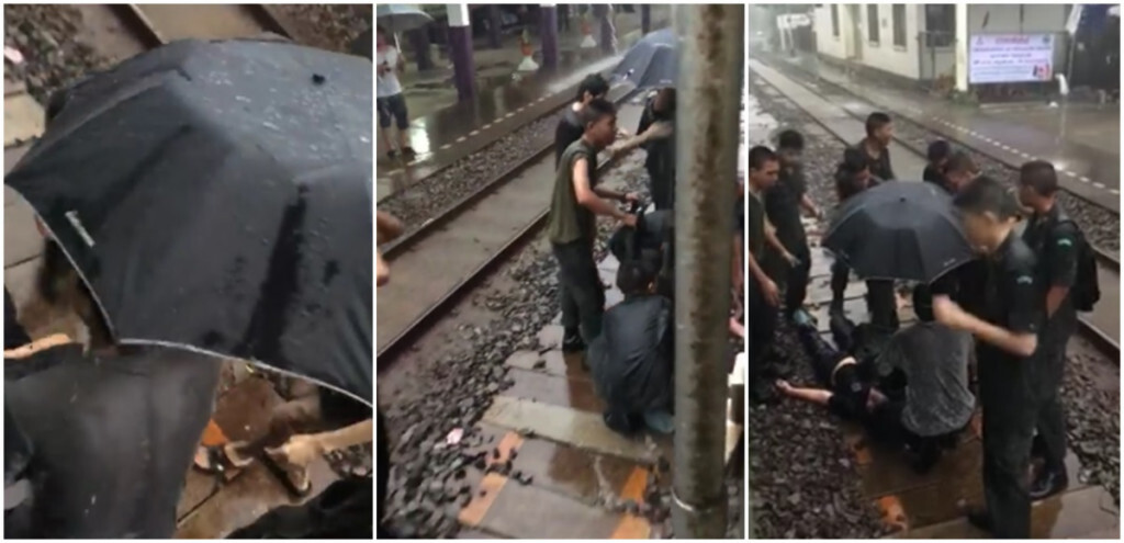 โซเชียลชื่นชม รด. ช่วยคนตกรถไฟ สถานีมักกะสัน โซเชียลชื่นชม รด. ช่วยคนตกรถไฟ สถานีมักกะสัน