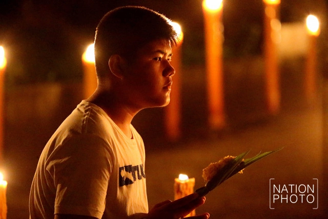 เข้าพรรษา กระจ่างด้วยแสงเทียน วัดทีไม่ใช้ไฟฟ้า หนึ่งเดียวในภูเก็ต