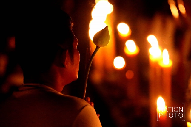 เข้าพรรษา กระจ่างด้วยแสงเทียน วัดทีไม่ใช้ไฟฟ้า หนึ่งเดียวในภูเก็ต