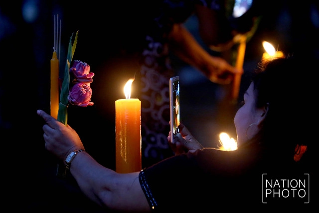 เข้าพรรษา กระจ่างด้วยแสงเทียน วัดทีไม่ใช้ไฟฟ้า หนึ่งเดียวในภูเก็ต