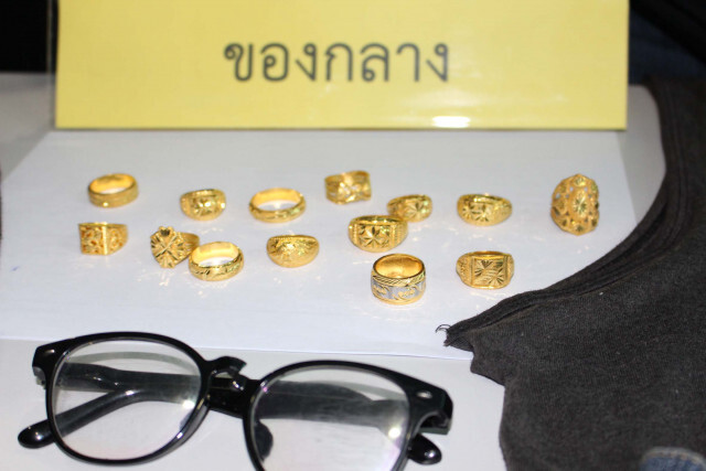 รวบแล้ว!! คนร้ายใช้ก้อนหินทุบตู้ ชิงแหวนทองร้านเพชรทองโชกุน