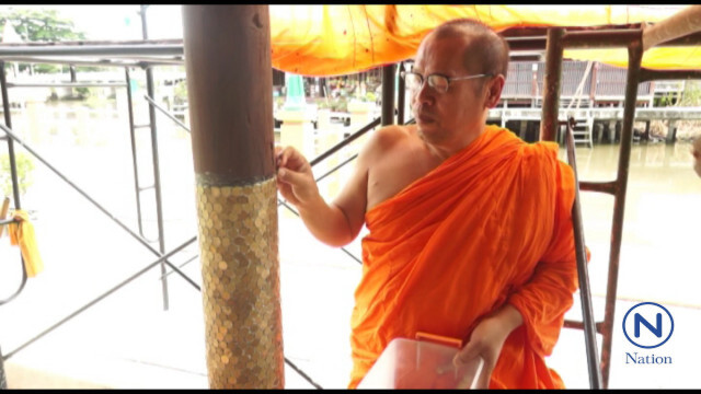 วัดบางน้อยสร้าง ศาลาเงิน-ศาลาทอง-ศาลานาค-จากเหรียญบาทและสตางค์ ถวายเป็นพระราชกุศล
