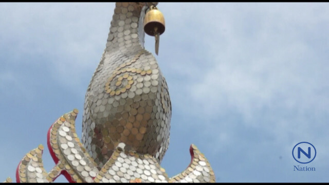 วัดบางน้อยสร้าง ศาลาเงิน-ศาลาทอง-ศาลานาค-จากเหรียญบาทและสตางค์ ถวายเป็นพระราชกุศล