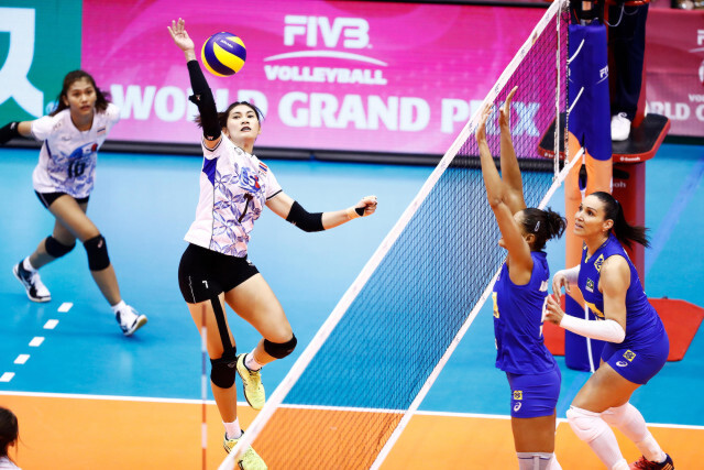รวมภาพสุดประทับใจ!! วอลเลย์สาวไทย อัดบราซิล 3 เซตรวด