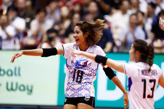 รวมภาพสุดประทับใจ!! วอลเลย์สาวไทย อัดบราซิล 3 เซตรวด