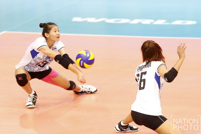 ภาพชุด "ลูกยางสาวไทย"ถล่ม"อิตาลี"3-0 เซต เวิลด์กรังด์ปรีซ์