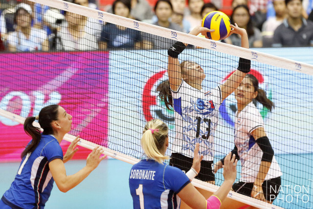 ภาพชุด "ลูกยางสาวไทย"ถล่ม"อิตาลี"3-0 เซต เวิลด์กรังด์ปรีซ์