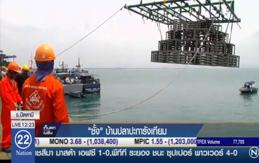 "ซั้ง" บ้านปลาปะการังเทียม "ซั้ง" บ้านปลาปะการังเทียม