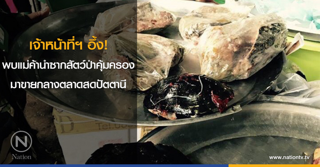 เจ้าหน้าที่ฯ อึ้ง!! พบแม่ค้านำซากสัตว์ป่าคุ้มครองมาขายกลางตลาดสดปัตตานี เจ้าหน้าที่ฯ อึ้ง!! พบแม่ค้านำซากสัตว์ป่าคุ้มครองมาขายกลางตลาดสดปัตตานี