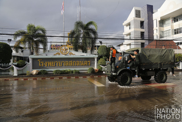 สถานการณ์น้ำที่สกลนครเริ่มคลี่คลาย