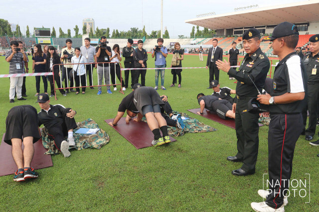ทดสอบสมรรถภาพร่างกาย ผู้บังคับหน่วยระดับกองพัน