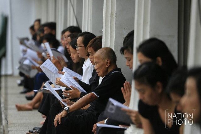 พิธีสวดพระพุทธมนต์ ถวายเป็นพระราชกุศลแด่ พระบาทสมเด็จ พระปรมินทรมหาภูมิพลอดุลยเดช