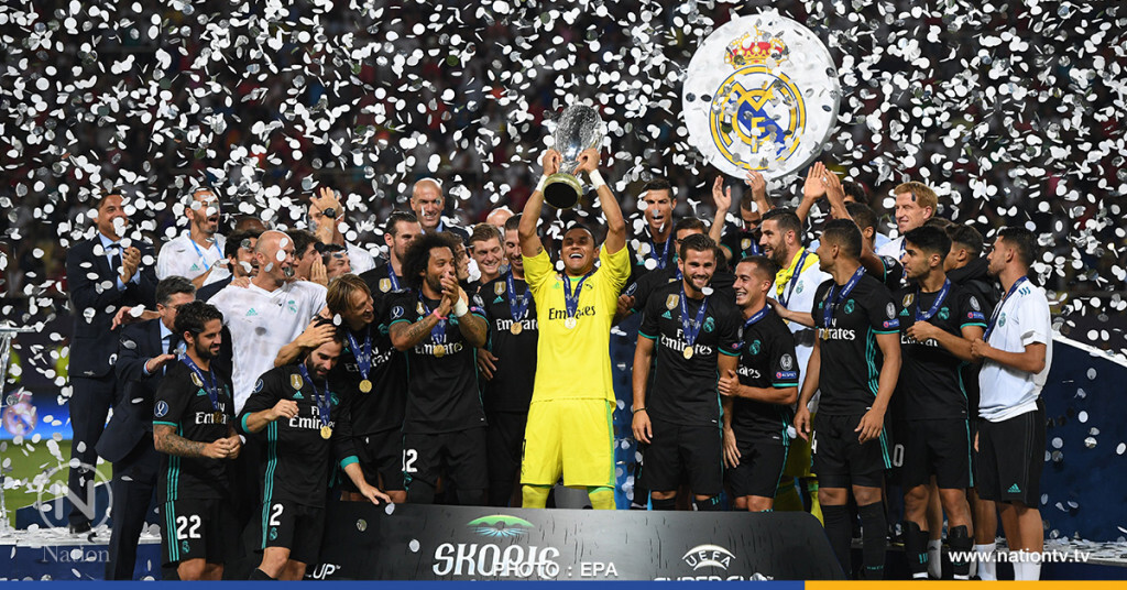 "ราชัน" เฉือน "ผีแดง" 2-1 คว้าแชมป์ยูฟ่าซูเปอร์คัพ "ราชัน" เฉือน "ผีแดง" 2-1 คว้าแชมป์ยูฟ่าซูเปอร์คัพ