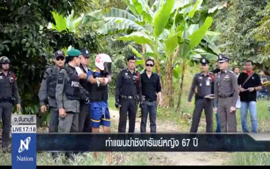 ทำแผนฆ่าชิงทรัพย์หญิง 67 ปี ทำแผนฆ่าชิงทรัพย์หญิง 67 ปี