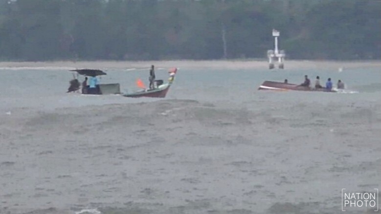 คลื่นสูง!ซัดเรือประมงจมทะเล