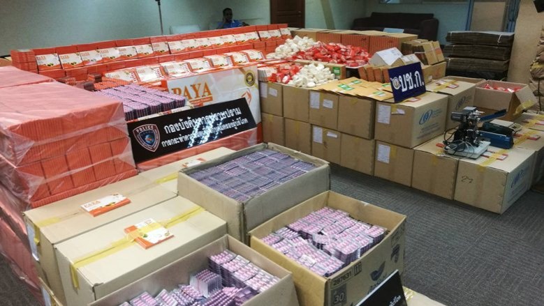 จับยาลดความอ้วนเถื่อนมูลค่ากว่า5ล.ผงะพบสารหลอนประสาท