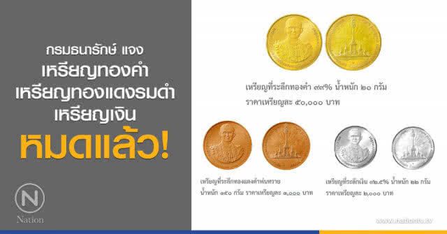 ปชช.แห่จองเหรียญที่ระลึก ร.9 เหลือคิวโปรนิกเกิล