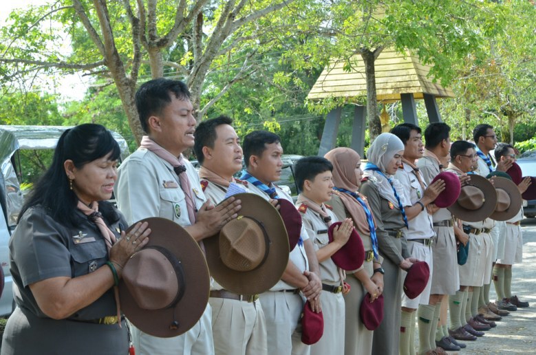 ฝึกอบรมลูกเสือ รวมพลังต้านภัยยาเสพติด