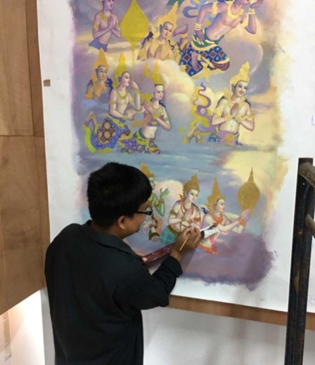 5 อ.ธัญบุรี "จิตรกรอาสา" ช่างฝีมือเฉพาะทาง "ฉากบังเพลิง"