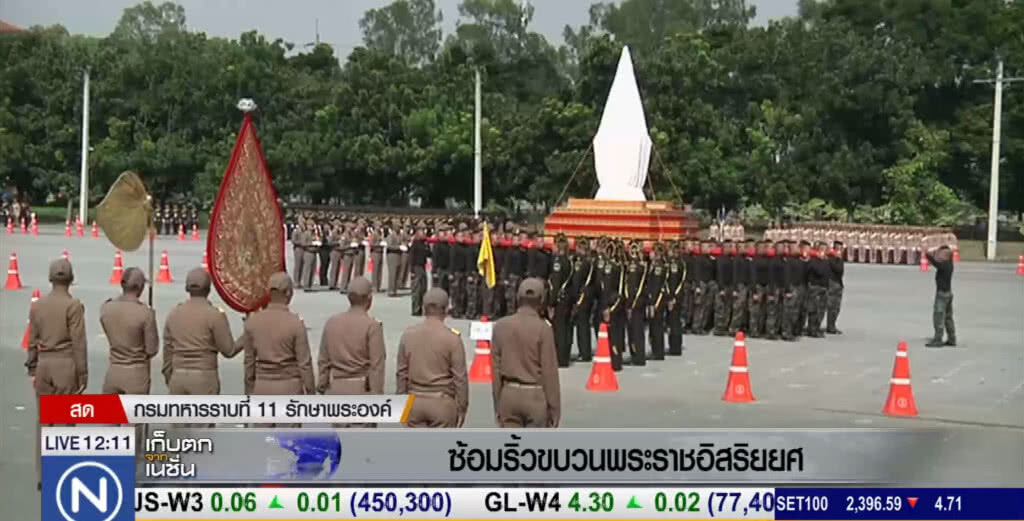 ซ้อมริ้วขบวนพระราชอิสริยยศ ซ้อมริ้วขบวนพระราชอิสริยยศ