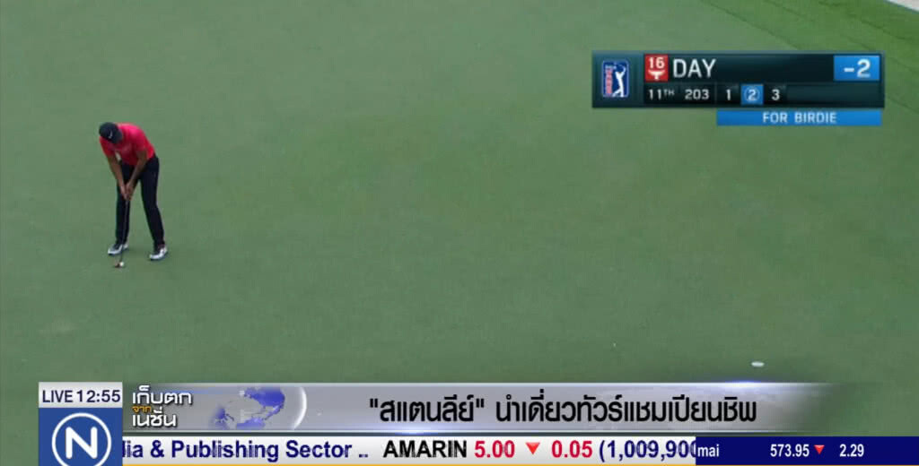 "สแตนลีย์" นำเดี่ยวทัวร์แชมเปียนชิพ "สปีธ" ตาม 3 สโตรก