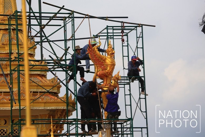 ตรวจความพร้อมพระเมรุมาศ (ภาพชุด)