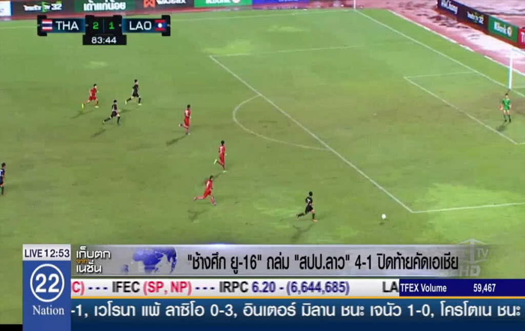 ช้างศึก ยู-16 ถล่ม สปป.ลาว 4-1 ปิดท้ายคัดเอเชีย