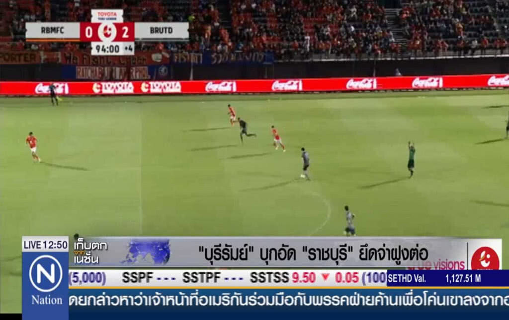 บุรีรัมย์ฯ นำต่อจ่าฝูงไทยลีก
