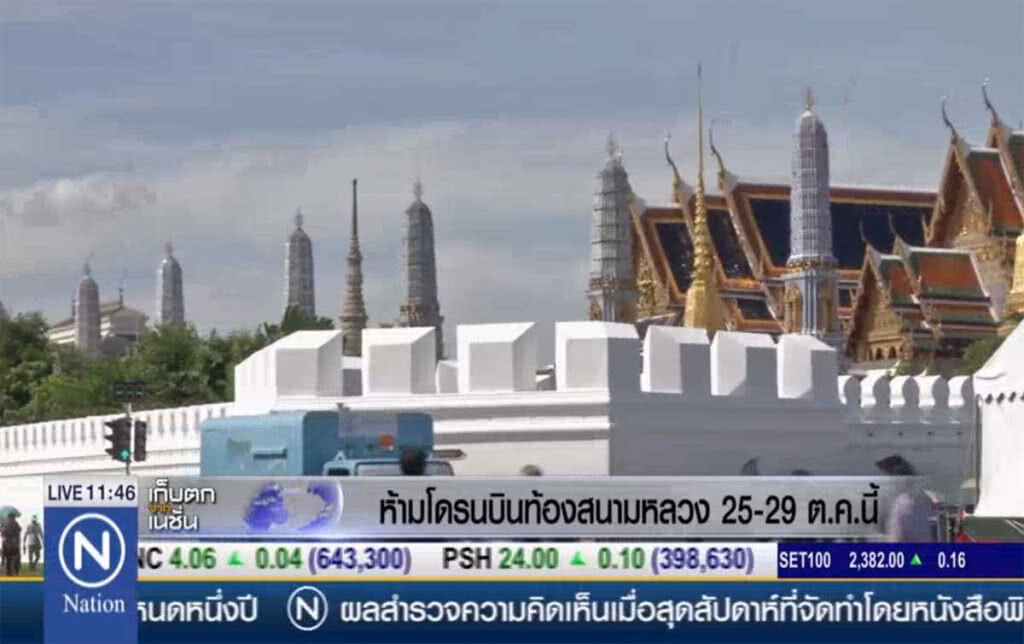ห้ามโดรนบินท้องสนามหลวง ห้ามโดรนบินท้องสนามหลวง