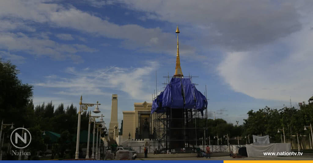 เร่งจัดสร้างพระเมรุมาศจำลอง ณ ลานอนุสาวรีย์รัชกาลที่1 เร่งจัดสร้างพระเมรุมาศจำลอง ณ ลานอนุสาวรีย์รัชกาลที่1