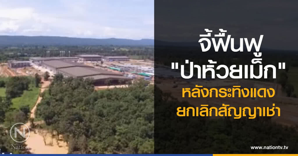 จี้ฟื้นฟู "ป่าห้วยเม็ก" หลังกระทิงแดงยกเลิกสัญญาเช่า จี้ฟื้นฟู "ป่าห้วยเม็ก" หลังกระทิงแดงยกเลิกสัญญาเช่า