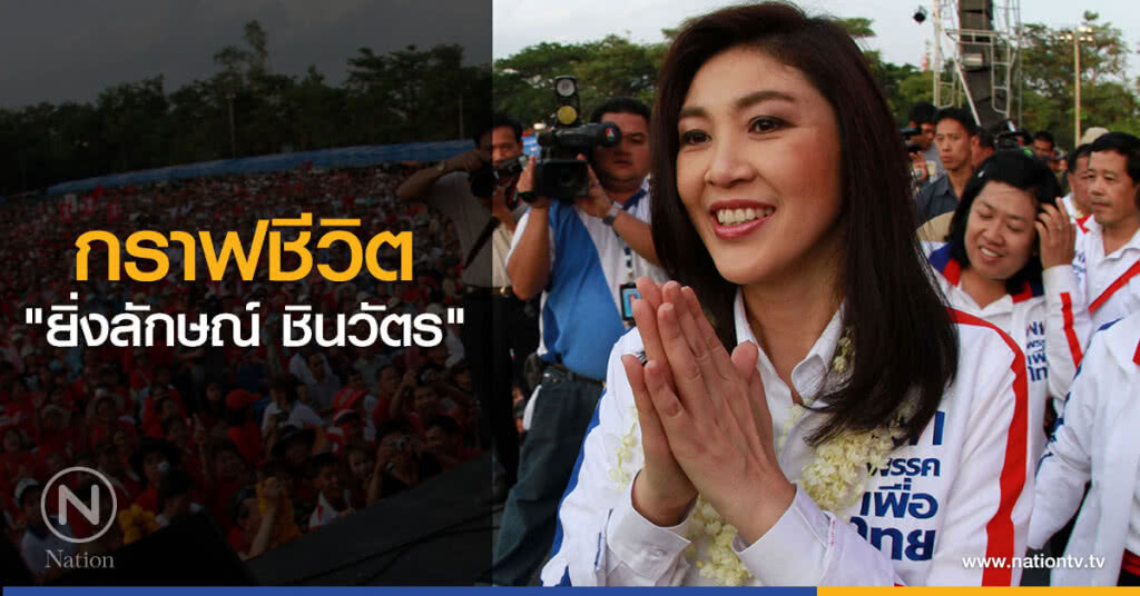 กราฟชีวิต "ยิ่งลักษณ์ ชินวัตร"