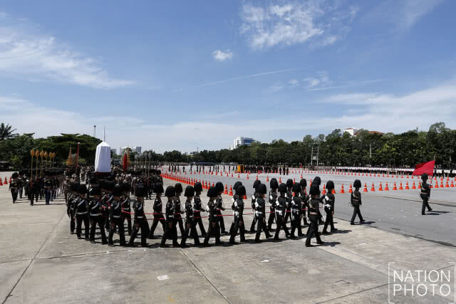 การฝึกซ้อมริ้วขบวนพระราชอิสริยยศเสมือนจริง
