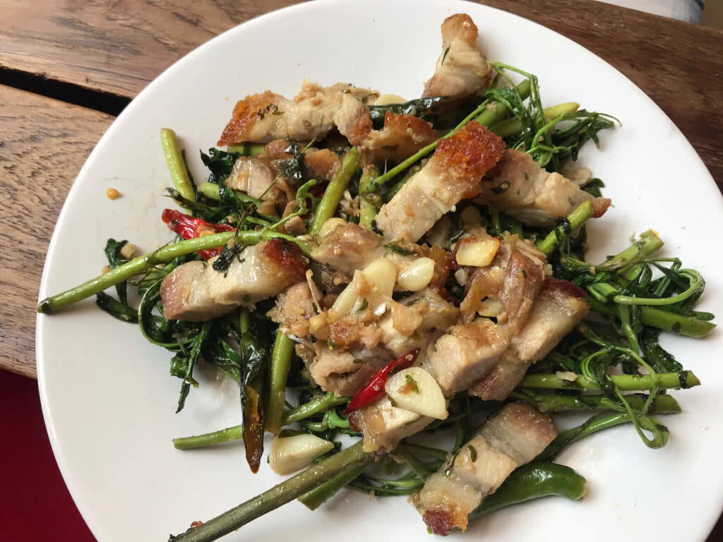 ครัวน้าคม : กระเฉดผัดปลาเค็มหมูกรอบ เมนูอร่อย ทานกับข้าวสวยหรือข้าวต้มก็ได้ ครัวน้าคม : กระเฉดผัดปลาเค็มหมูกรอบ เมนูอร่อย ทานกับข้าวสวยหรือข้าวต้มก็ได้